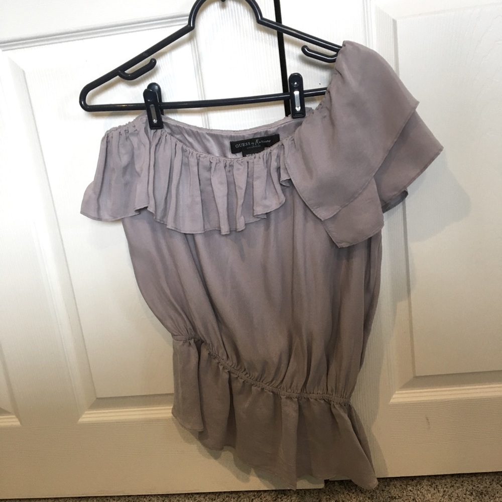 Lavender off the shoulder blouse